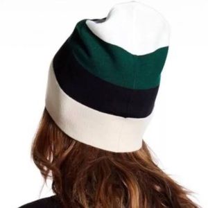 Kate Spade New York Colorblock Stripe Beanie Hat